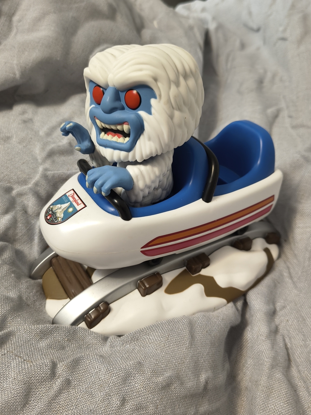 Disney Blue Yeti in Bobsled Collectible Figure #65
